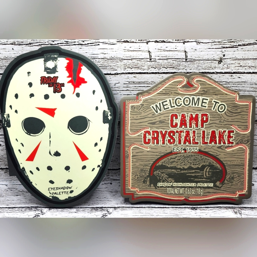 ~GIFT BUNDLE~ FRIDAY THE 13th EYESHADOW PALETTES ~ JASON & CAMP CRYSTAL LAKE NEW